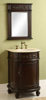 24 inch traditional single vanity