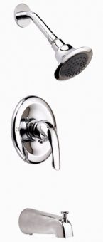 Polished Chrome Tub and Shower Set Polished Chrome Tub and Shower Set
