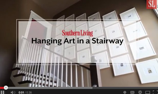 Hanging Art in a Stairway