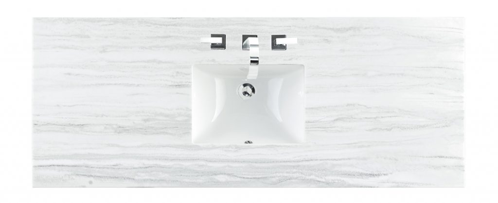 white solid surface bathroom vanity countertop