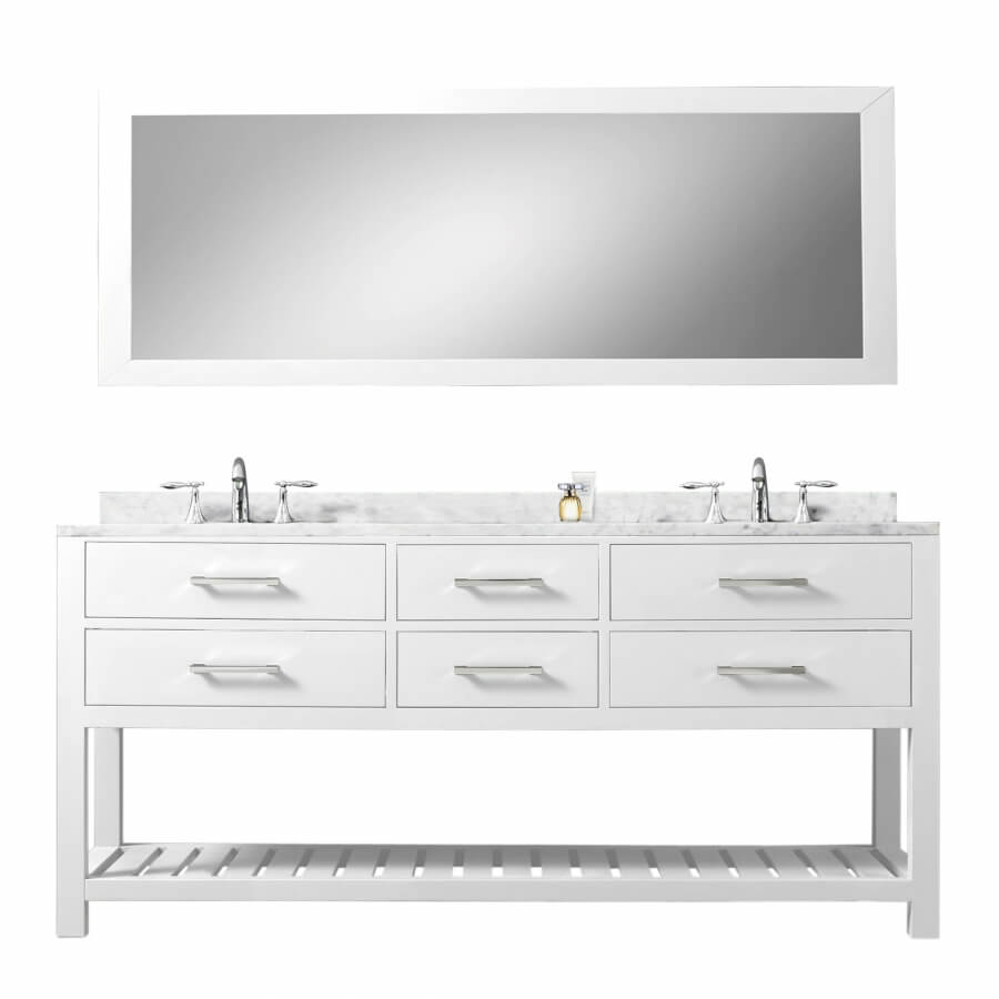 60 Inch Double Sink Bathroom Vanity with Soft Closing Drawers
