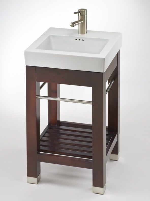 17.9 Inch Modern Console Small Bath Vanity