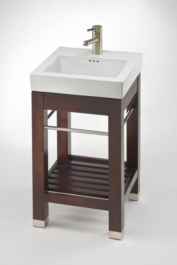 17.9 Inch Modern Console Shallow Depth Bath Vanity