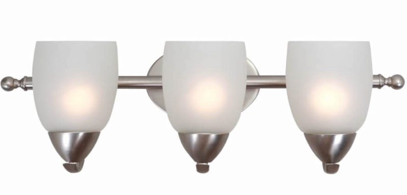 3 Light Vanity Lighting in Brushed Nickel