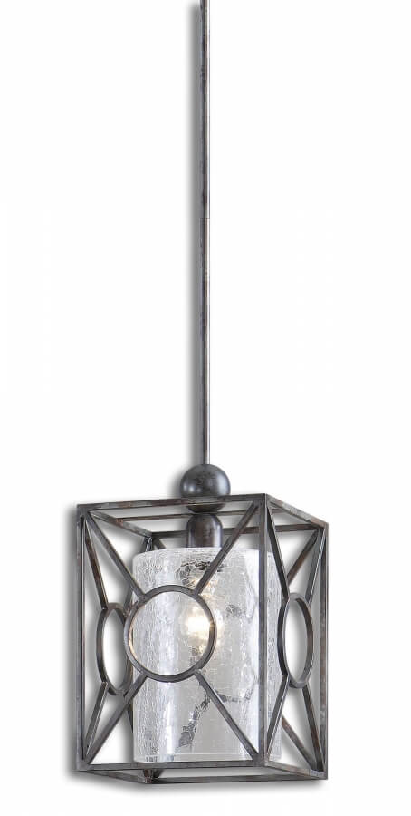 Arbela 1 Light Rust Black Mini Pendant