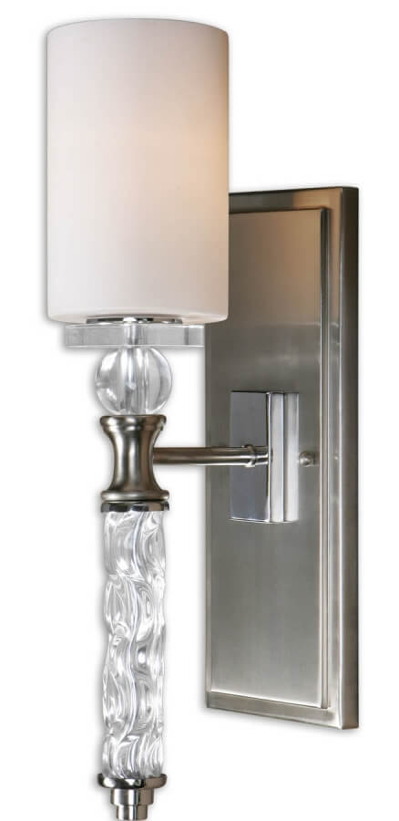 1 Light Wall Sconce In Brushed Nickel