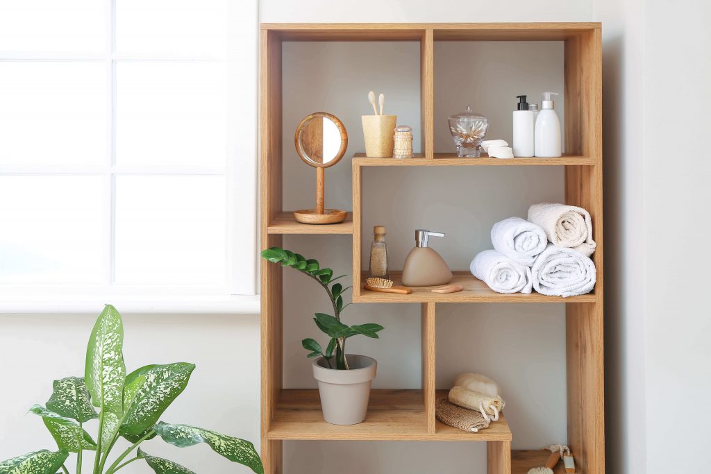 small bathroom storage ideas wall shelving