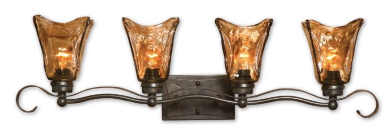 4 Light Vanity Strip Lighting Oil Rubbed Bronze