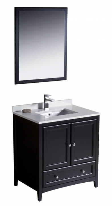 30 Inch Single Sink Bathroom Vanity in Espresso