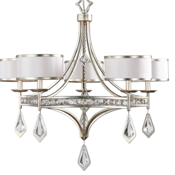 Tamworth 5 Light Silver Champagne Chandelier