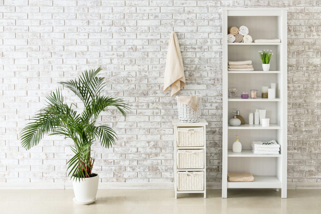 linen cabinet shelving storage