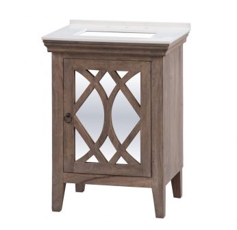 26 Inch Single Sink Bathroom Vanity with Choice of No Top