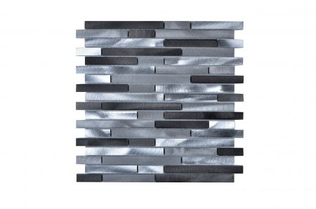 Silver and Gray Mosaic Aluminum Tile