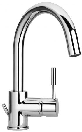 Single Hole Vessel Sink Faucet with Finish Option