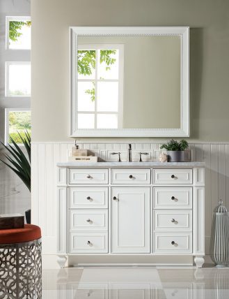 48 Inch Single Sink Bathroom Vanity in Bright White