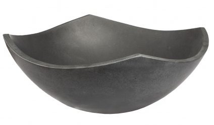 Honed Lava Stone Arched Edges Vessel Sink