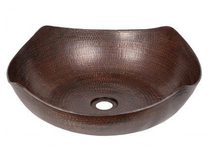 19 Inch Arched Edges Copper Vessel Sink